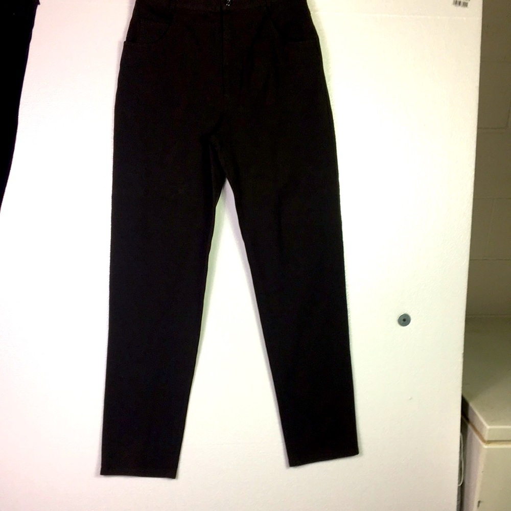 Don Caster Dress Jeans Size 8 Black 5 pocket high waist statement piece